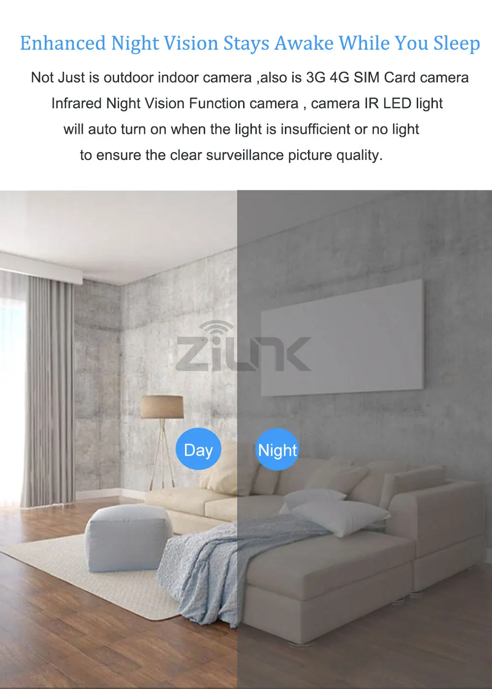 ZILNK 3G 4G SIM Card Outdoor PTZ Dome IP Camera 1080P 2.7-13.5mm Auto Zoom Night Vision 60m CCTV Security Wireless WIFI Camera