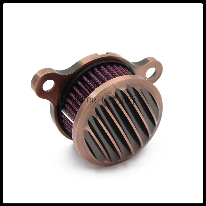 Motorcycle modified Bronze CNC aluminum vintage air intake filter cleaner for Harley Sportster XL 883/1200 2004