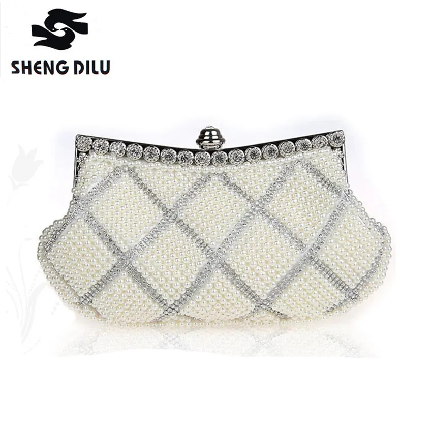 

HOT Beading rhinestones evening bags purse clutch evening bags shoulder bag for wedding Handbag Purse Girl Soft Evening Bag