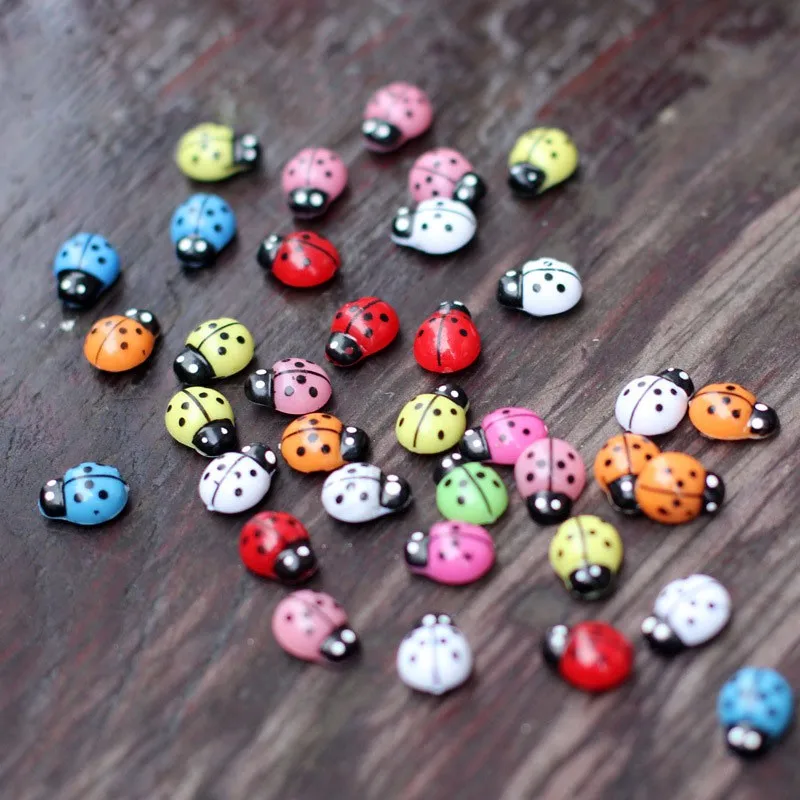 Miniature-Plastic-Multicolor-Ladybird-Beetles-Mini-Craft-Micro-Landscape-Decoration-Succulent-Garden-Home-Decor-DIY-Accessories