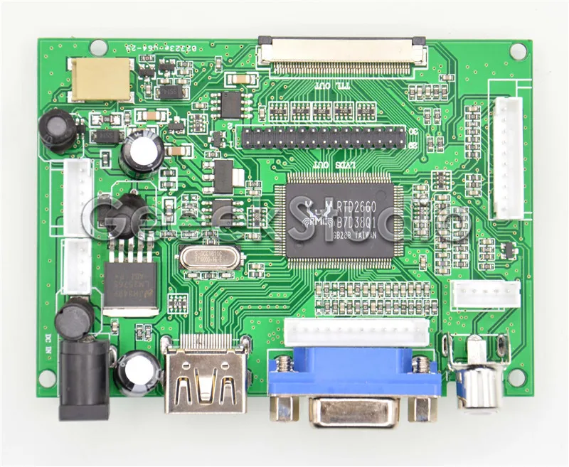 Raspberry Pi 4 B все модели 7 дюймов 1024*600 TFT lcd резистивный дисплей монитор сенсорный экран с платой драйвера HDMI VGA 2AV