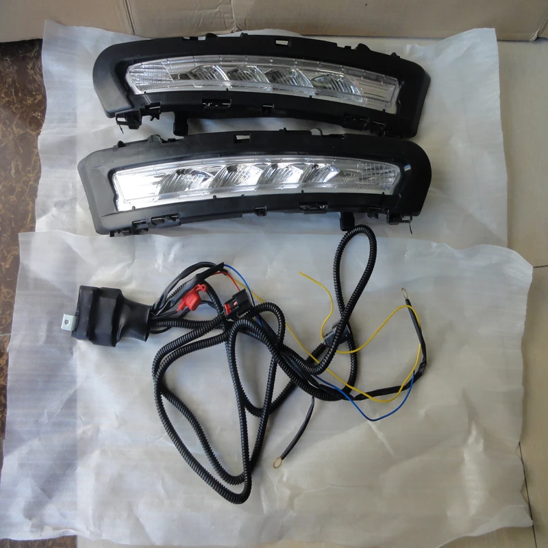 2Pcs 12V LED DRL Driving Daytime Running Lights for Ford Mondeo 2011