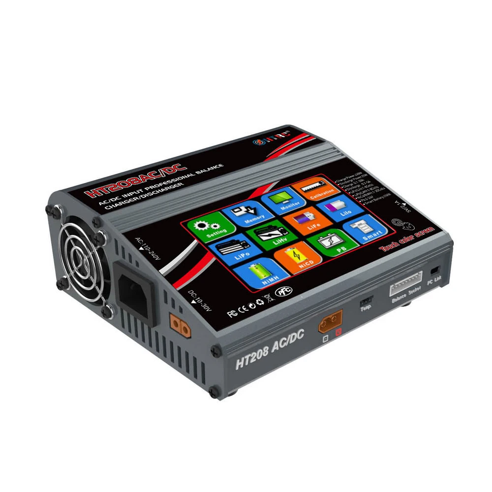 HTRC HT208 AC/DC 420W 20A 4 3 дюймов цветной ЖК дисплей сенсорный экран аккумулятор баланс
