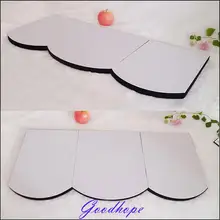 Пользовательские товары для магазина столешница дисплей ювелирные изделия демонстрация витрины комплект 31," или 80 см белый кожзам и черная бархатная платформа