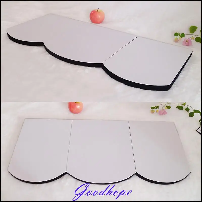 

Custom Store Supplies Countertop Display Jewelry Displays Showcase Kit 31.5" or 80cm White Leatherette and Black Velvet Platform