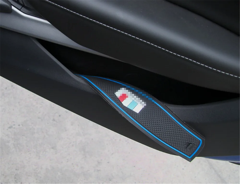 Для Chevrolet Camaro шт красный белый синий дверной паз коврики подставки противоскользящие автомобильные аксессуары для интерьера