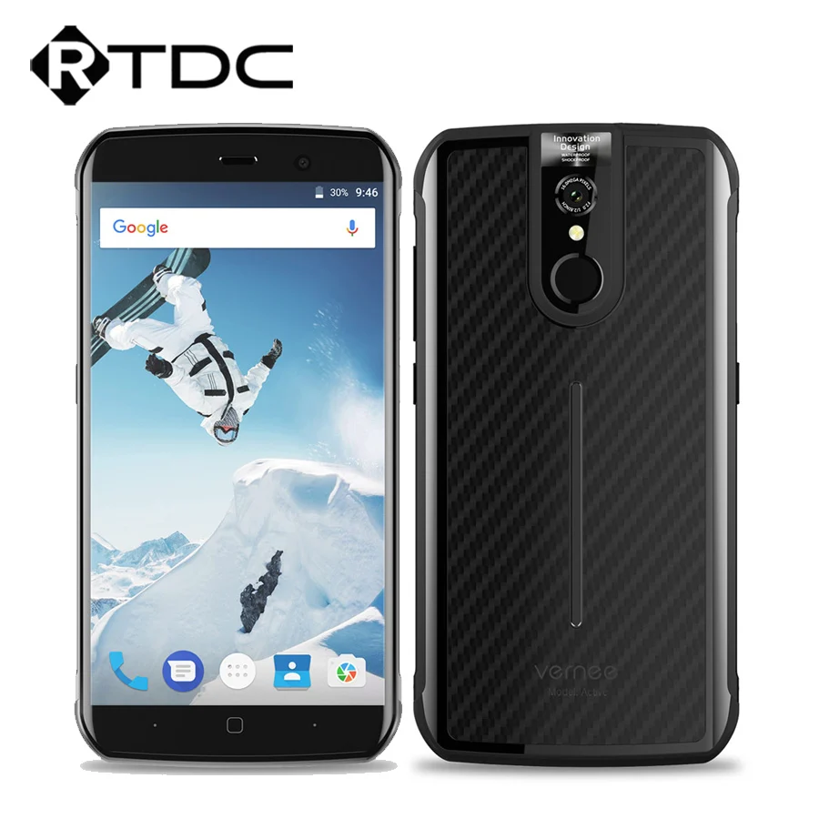 Оригинальный Vernee Active LTE Helio P25 Octa Core 5 &quotFHD Android 7 0 6 ГБ ОЗУ 128 Гб ПЗУ 4200 мАч