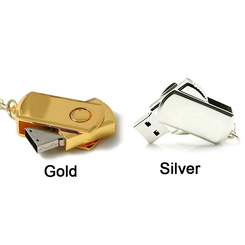 

usb flash drive 4GB Silver fat 8GB gold Metal 16GB key pendrive 32GB 64GB flash memory drive gift u disk pen drive HOT SALE GIFT