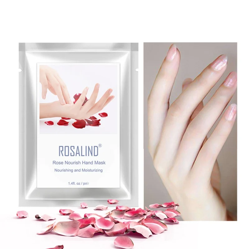 

Rose Nourish Hand Mask Hydrating Smooth Fine Lines Brighten Skin Color Anti-drying Hand Mask