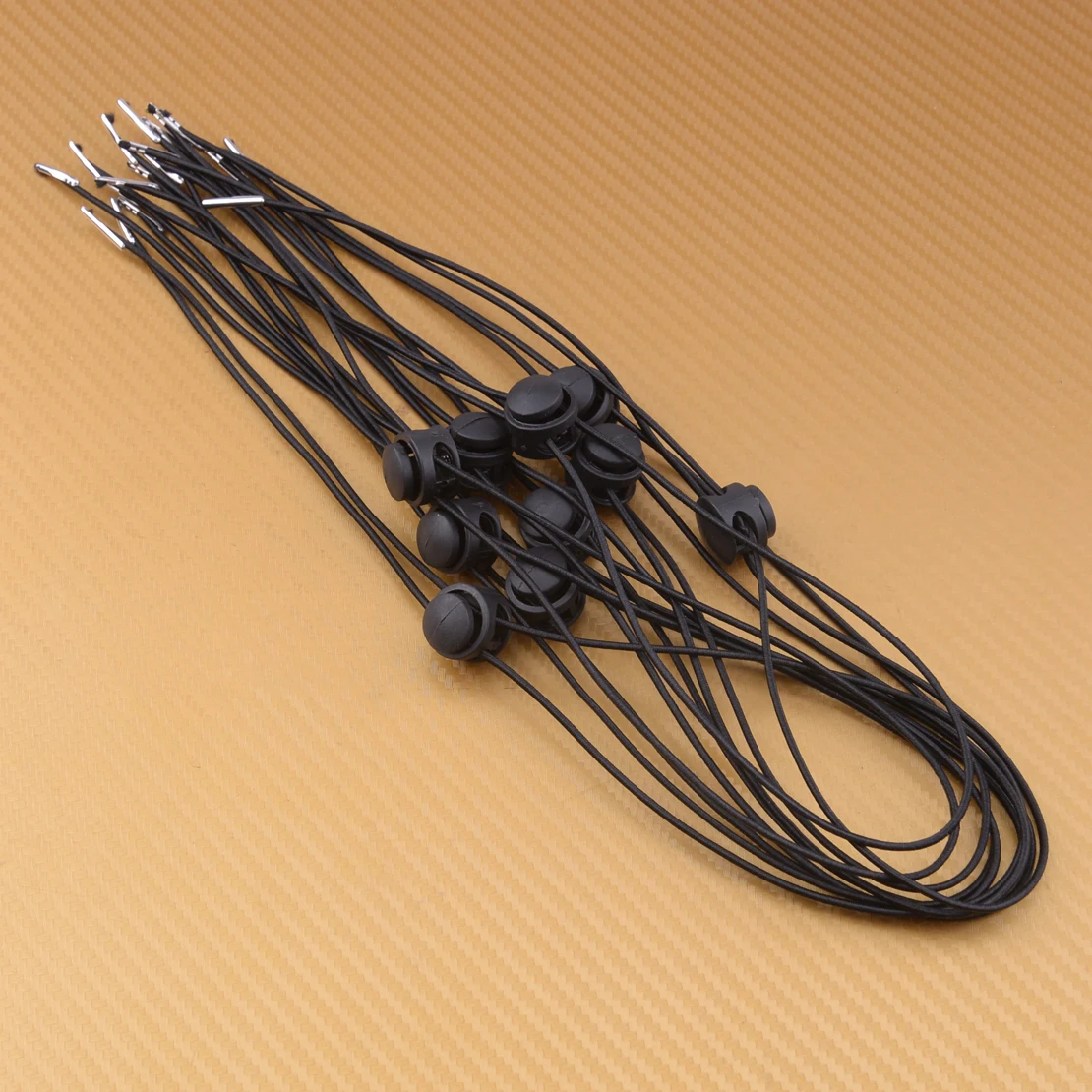 10 Pcs Black Elastic Adjustable Chin Strap Safety Wind Hat Retainer Cap