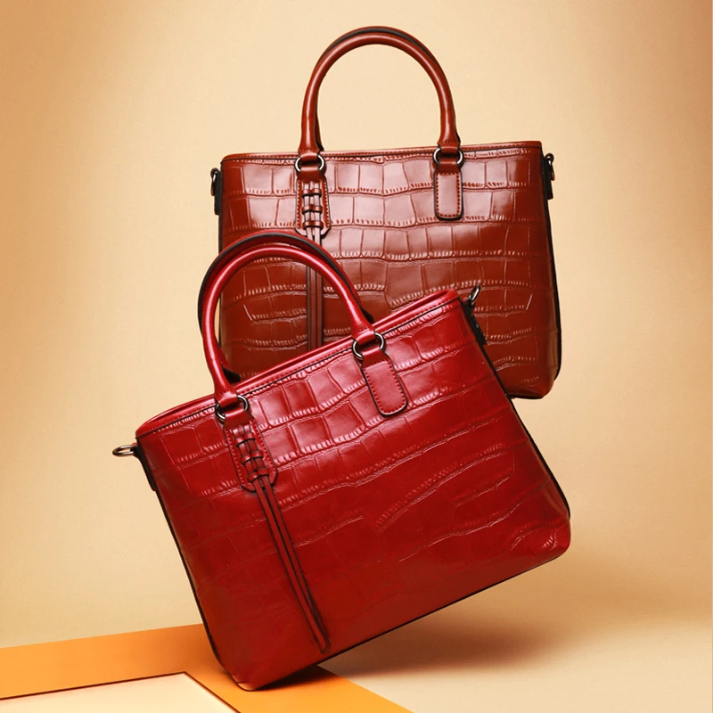 

2019 New Genuine Leather Women Bag Luxury Design Handbag Famous Brand Casual Fashion Single Shoulder Crossbody bag