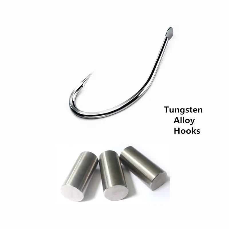 Tungsten Alloy Fishing Hook Sharp Barbed Fish Hook Fishing Tackle