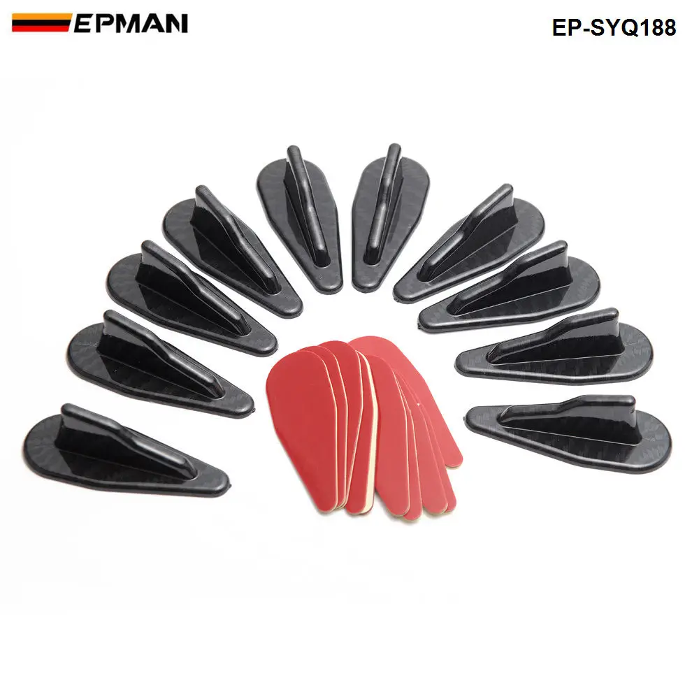 

10pcs/lot Bumper Diffuser windshield Roof Spoiler Vortex Generator For Honda Acura EP-SYQ188