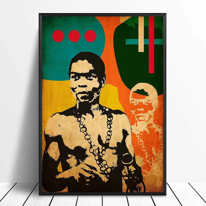 Fela Kuti Afrobeat Music Poster Hip Hop Rap Music Band Star Poster Wall