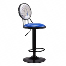 Подъемный барный стул Кованое железо стул Европейский стиль стул высокие стулья домашний барный стул ретро кофе передний стол барный стул