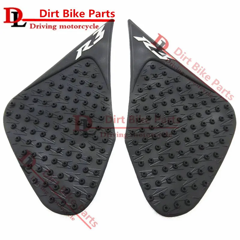 For 2019-2023 YZF-R3 YZF R3 Motorcycle Tank Pad Protector Sticker Decal Gas Knee Grip Tank Traction Pad Side New Model YZFR3 Accessories (1