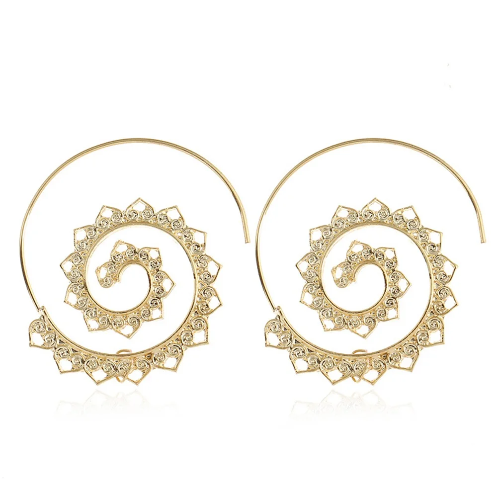Seven Candy Ethnic Style Geometric Round Drop Earrings For Women 2019 Fashion Earring Jewelry Simple Popular Long Accessories | Украшения и
