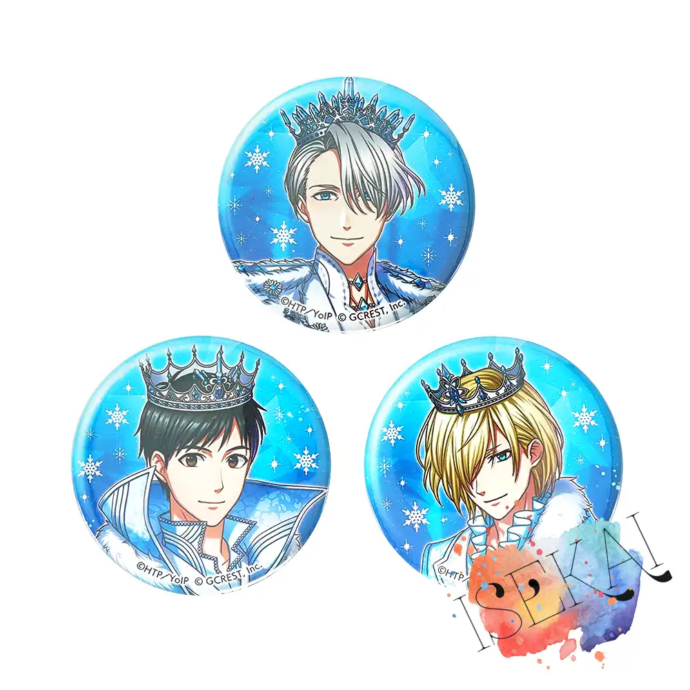 Yuri On Ice Yume 100 Anime Badge Prince Victor Nikiforov Yuuri Katsuki Yuri Plisetsky Cute Metal Badge Brooch Pins Aliexpress