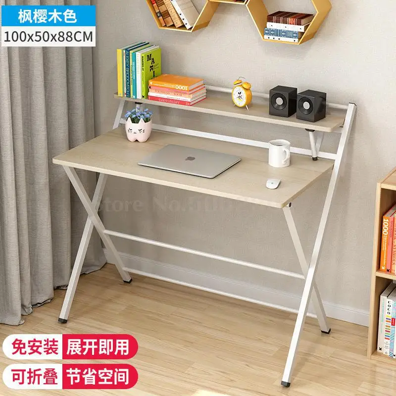 Компьютеризированный рабочий стол, простой складной стол, письменный стол, спальня, студенческий стол, простой современный домашний маленький стол - Цвет: Same as picture 1