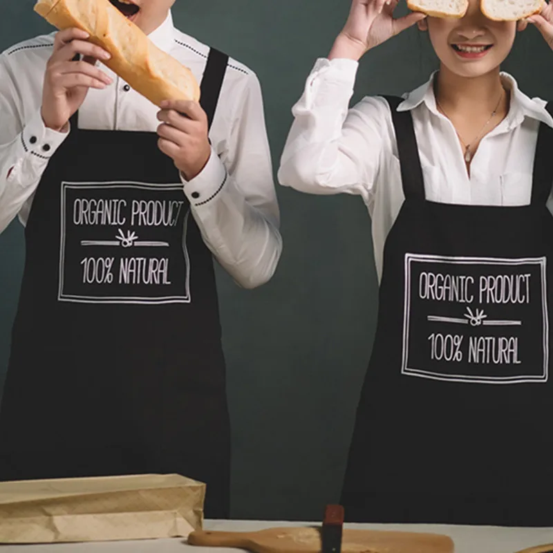 Black Cotton Apron E13-5