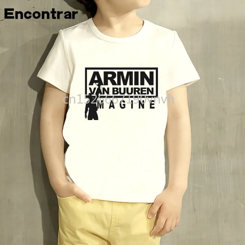 Детская футболка с логотипом Armin Van Buuren для маленьких мальчиков и девочек Детские
