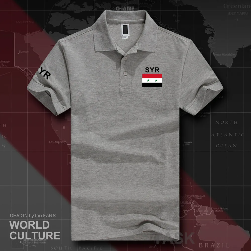 Рубашки поло для мужчин с коротким рукавом, белые бренды, с принтом для страны, хлопок, Национальный флаг, арабский флаг
