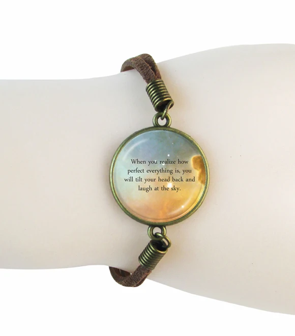 custom quote space bracelet personal jewelry for poem song lyrics or