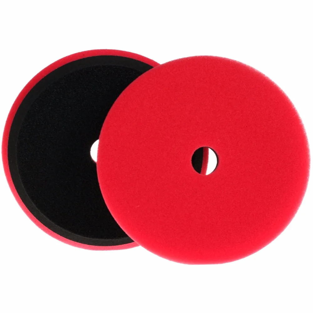 SPTA 1Pcs Red 6Inch (150mm) Medium Hardness HD Orbital Buff Pad