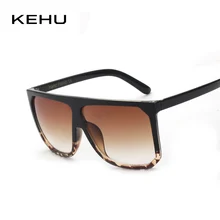 Kehu новинки женские Квадратные Солнцезащитные очки большая винтажная рамка солнцезащитные очки, ацетат градиент уникальные очки UV400 k9042