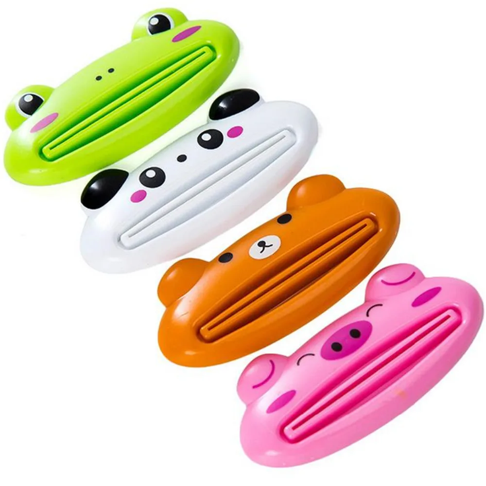 1 Piece Plastic Cartoon Toothpaste Dispenser Cleanser Squeezer Extruder Bathroom Accessories Piggy / Frog / Bear / Panda 9x4.1cm 1 Piece Plastic Cartoon Toothpaste Dispenser Cleanser Squeezer Extruder Bathroom Accessories Piggy / Frog / Bear / Panda 9x4.1cm