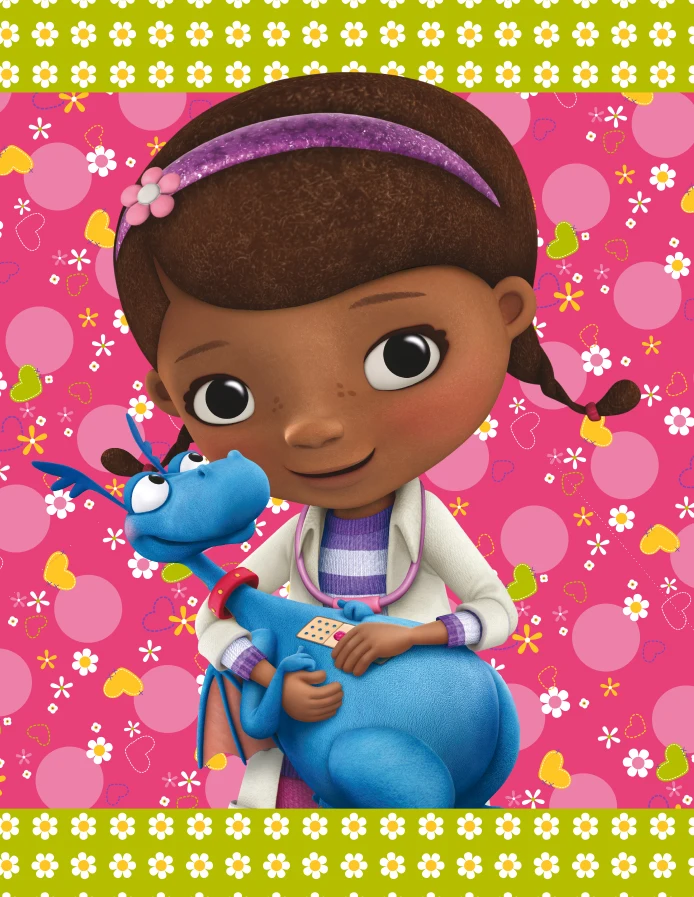 5 X7Ft Floral Flowers Pattern Doc Mcstuffins Custom Photo Studio Sfondo Vinile 150Cm X 220Cm
