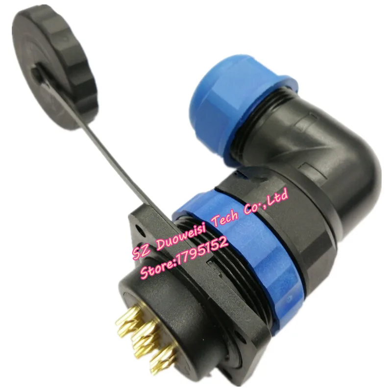 

2pcs/lot Curved waterproof plug DWS-28 3, 5, 7, 9 pin 4 hole socket 28mm