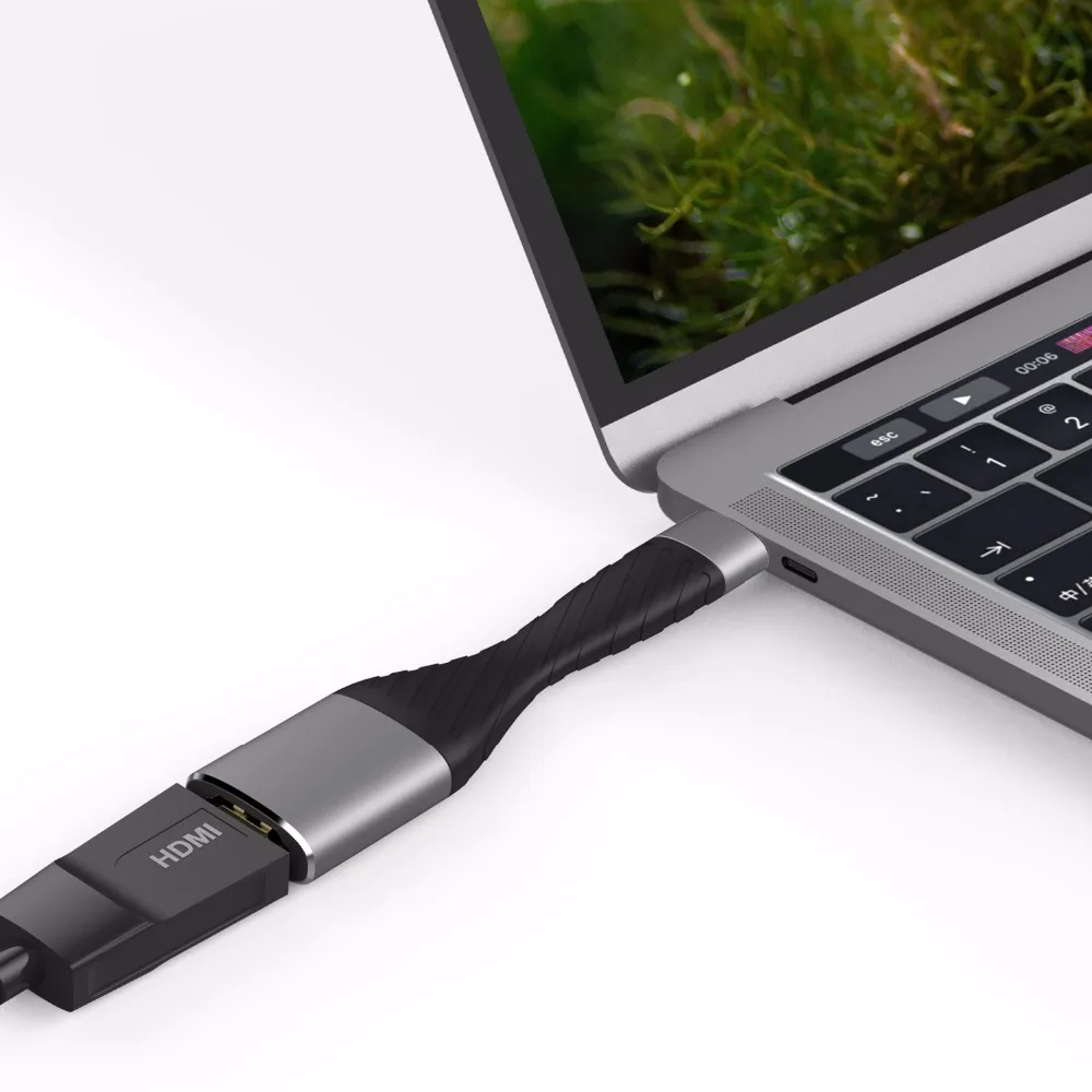 DZLST usb type C к HDMI кабель адаптер 4K type C 3,1 к HDMI Thunderbolt 3 для MacBook Chromebook DELL samsung S8/S9 huawei P20