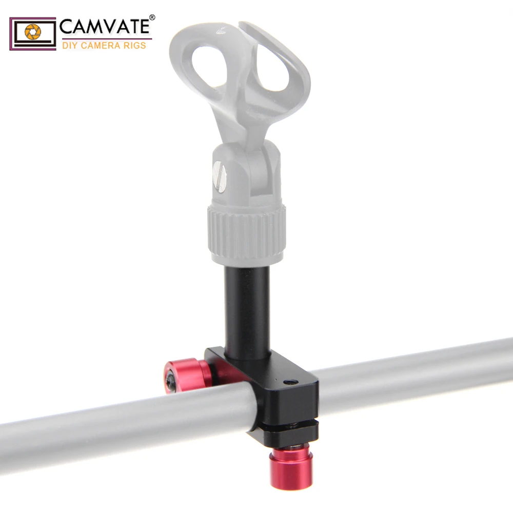 Зажим для микрофона CAMVATE (Адаптер штатива 5/8 &quotдо 1/4&quot и стержни 15 мм) C1291