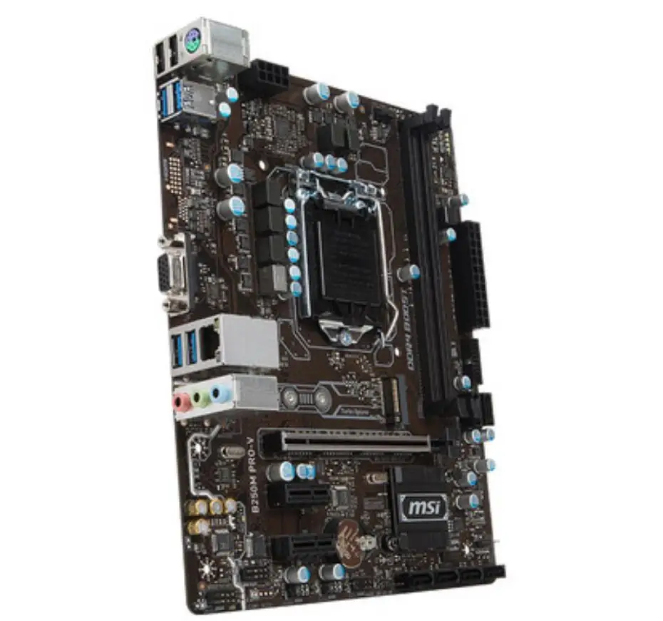 Новая материнская плата MSI B250M PRO-V LGA1151 оригинальная материнская плата DDR4 USB 3,1