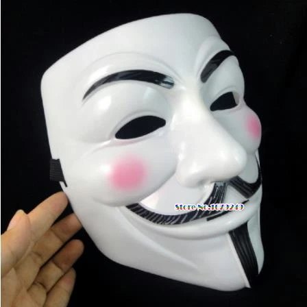 Маска для косплея на Хэллоуин neue v wie vendetta anonym Film Guy Fawkes Vendetta maske косплей 100