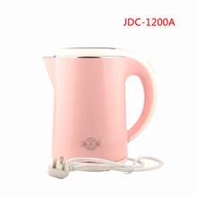 JDC-1200A 1.2L функция автоматического отключения Электрический чайник 304 Нержавеющая сталь быстрый отопительные котлы розовый
