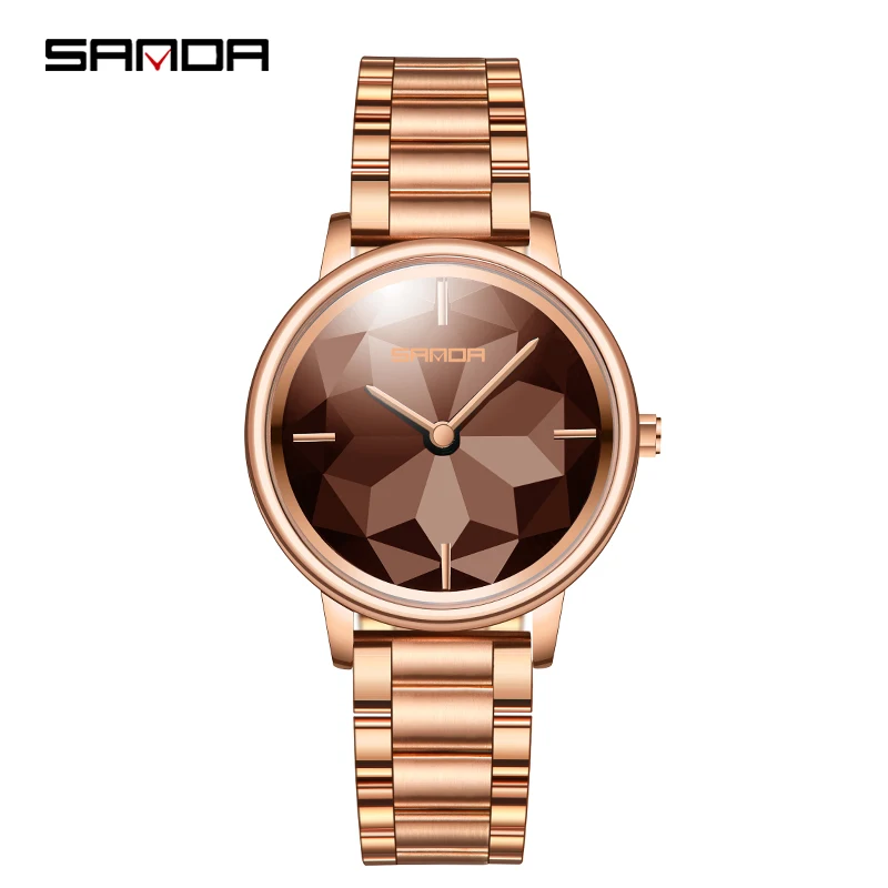 

SANDA Women's Quartz Watch Women's Top Brand Luxury Women Watches Women's Fashion Stainless Steel Bracelet Watch Montre Femme