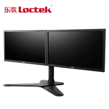 Loctek D2D настольная подставка 1"-30" двойной монитор держатель полный движения светодиодный ЖК-компьютер кронштейн Макс. Загрузка 10 кг каждая головка