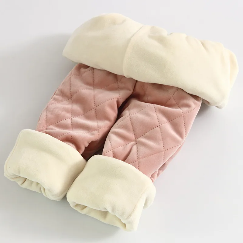 

4-12T Boys & Girls Cotton Pants Plus Velvet Thicken Autumn Winter Pants 2019 New Children Sweatpants High Quality