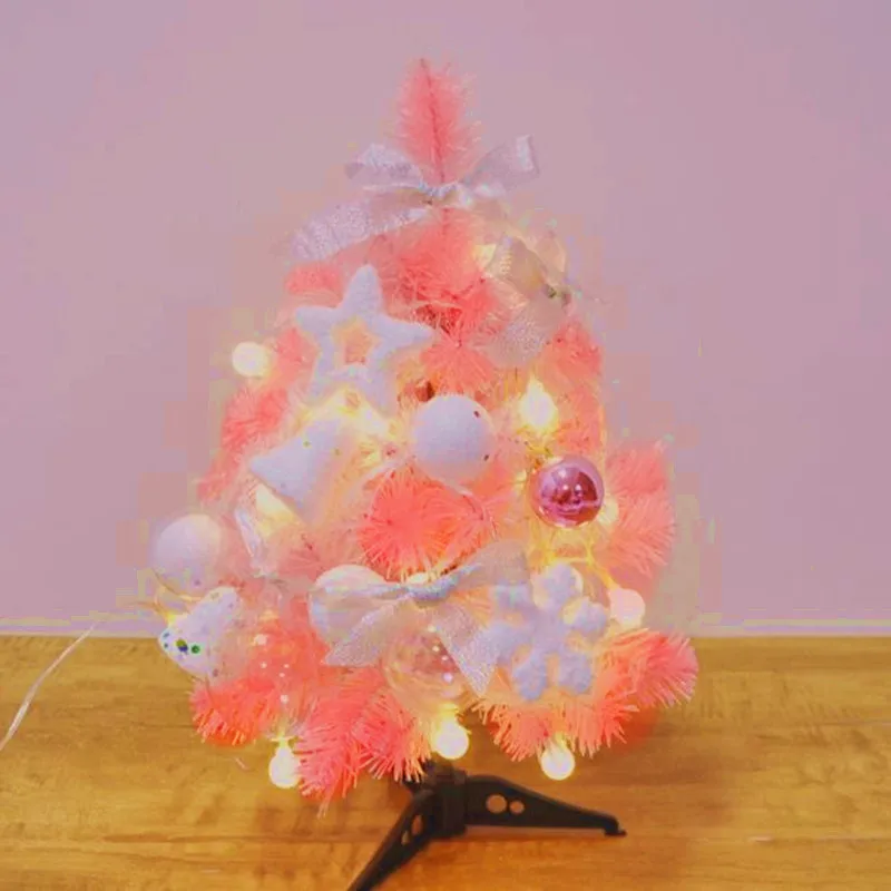 

60cm 90cm pink desktop Christmas tree New Year gifts Christmas family hotel office decorations
