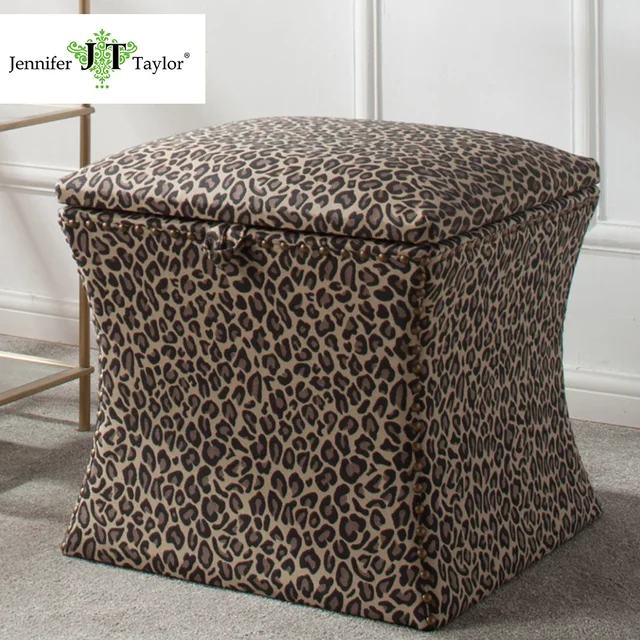 Jennifer Taylor Home Storage Ottoman Multicolored Hand Lied Jennifer Taylor Home Storage Ottoman Multicolored Hand Lied Nail Head Trim