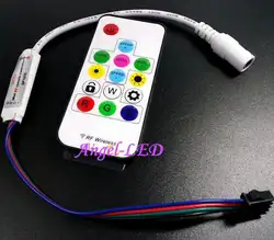 SP103E Мини цифровой RGB Светодиодные ленты контроллер с 14Key RF Беспроводной удаленные 2048 Пиксели работать с DC5V WS2801 Pixel Газа