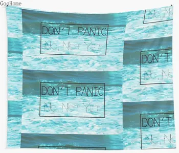 

Don't Panic Art Wall Tapestry Cover Beach Towel Throw Blanket Picnic Yoga Mat Home Decoration