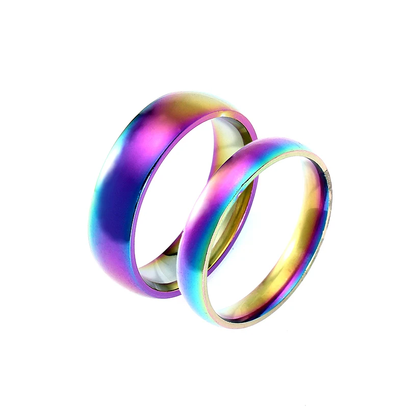 Пара кольцо для женщин и для мужчин, стальной сплав с титаном влюбленных Кольцо из нержавеющей стали обручальные кольца 4 мм 6 мм