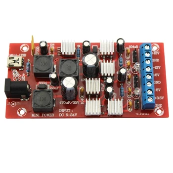 

DIY Power Supply Module USB Boost Single Turn Dual Linear Regulated Power Kit Regulator Multiple Output Power Kit