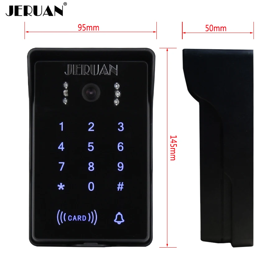 

JERUAN touch screen D6K video door phone intercom system camera only outdoor free shipping