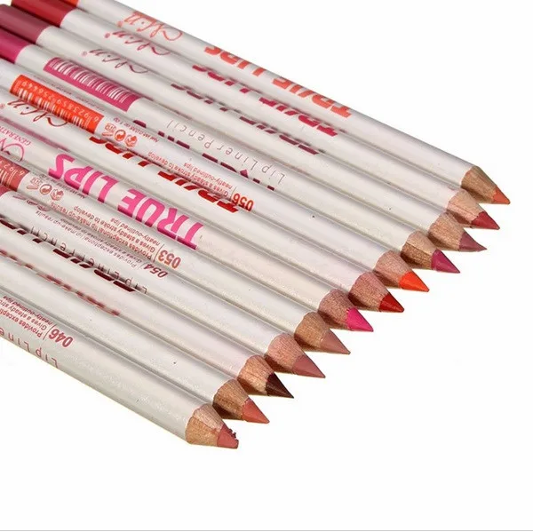 Профессиональный водонепроницаемый карандаш для губ 12 цветов для женщин и девочек