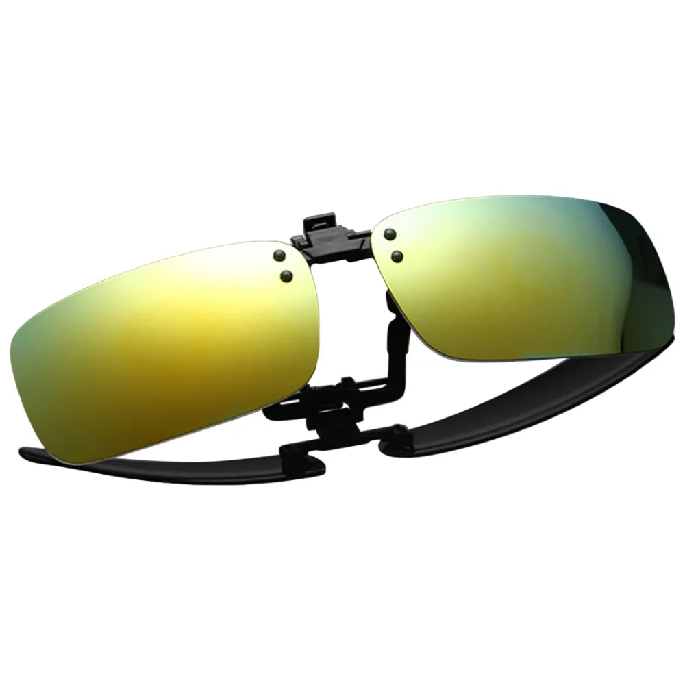 Унисекс поляризационные солнцезащитные очки для вождения ночного видения линзы анти-UVA Анти-UVB Велоспорт RRiding солнцезащитные очки клип