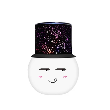

New Romantic Starry Sky LED Night Light Creative Snowmen Colorful Projection Lamps USB Charging Gifts for Kid Children Drop HR